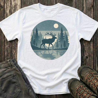 Elk Under Moonlight T-shirt