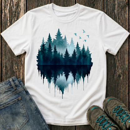 Children's Ink Drip Forest T-shirt